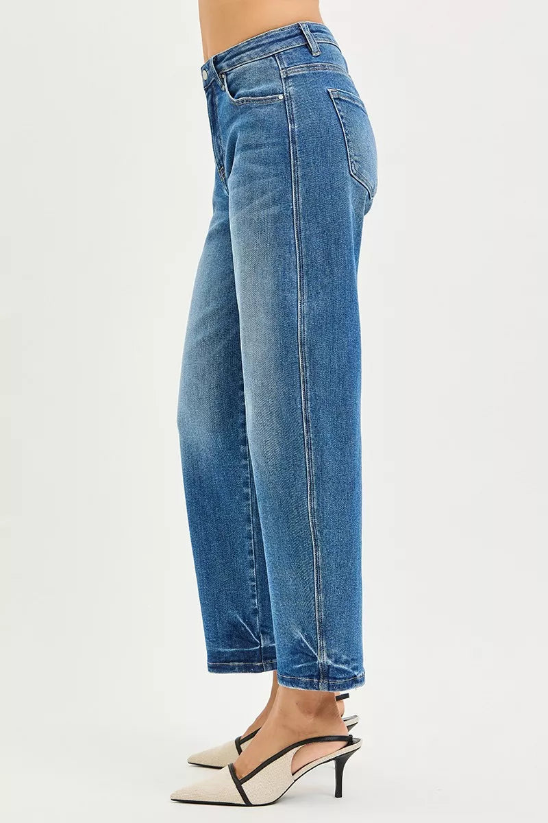 RISEN slouchy barrel jeans back view