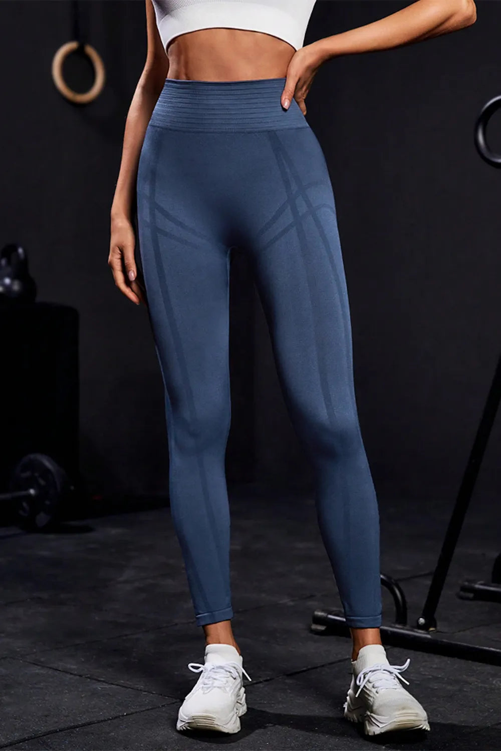 Wide Waistband High Waist Active Leggings - Fashorio