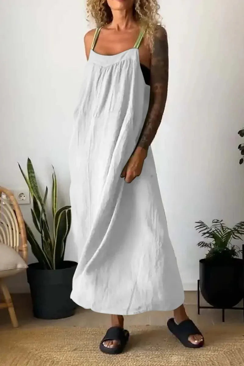 Ruched Cami Maxi Dress with Pockets Plus Size view 21