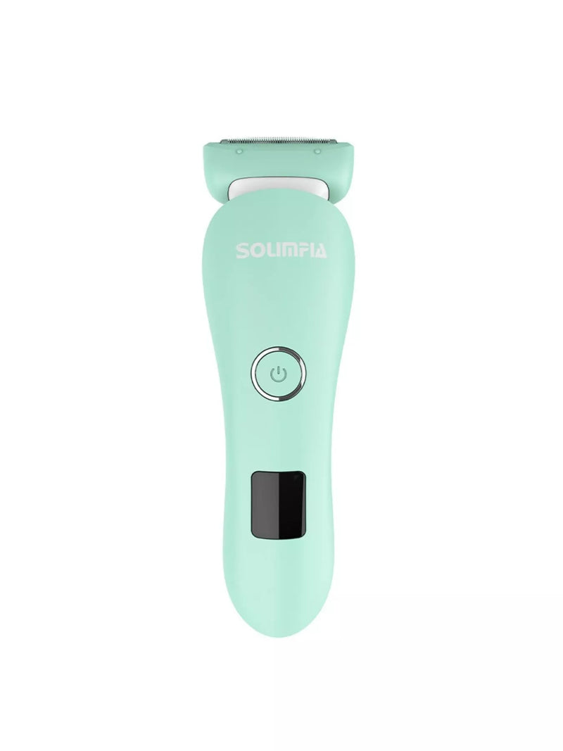 Green portable epilator front view
