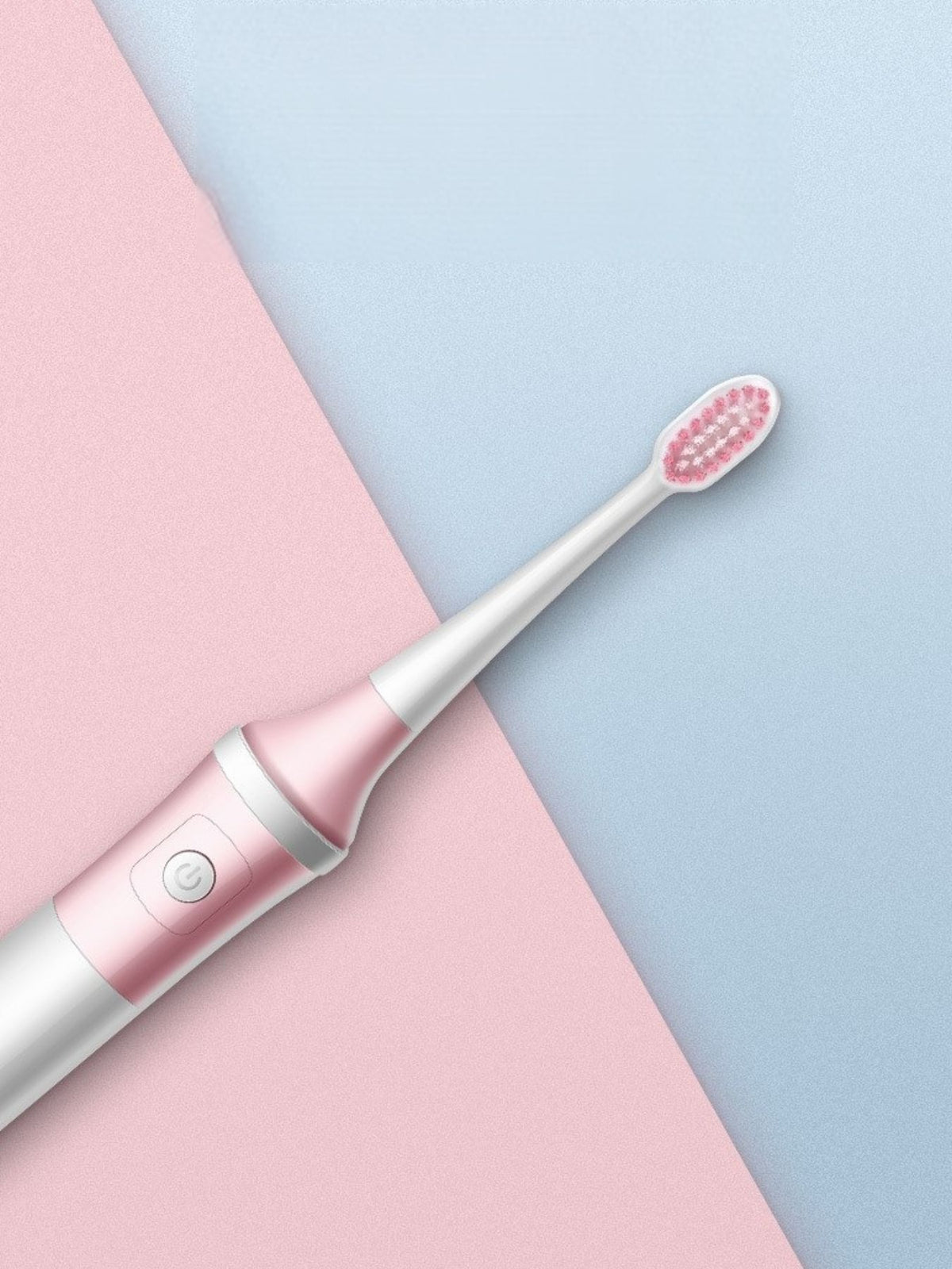 Toothbrush bristle head close up