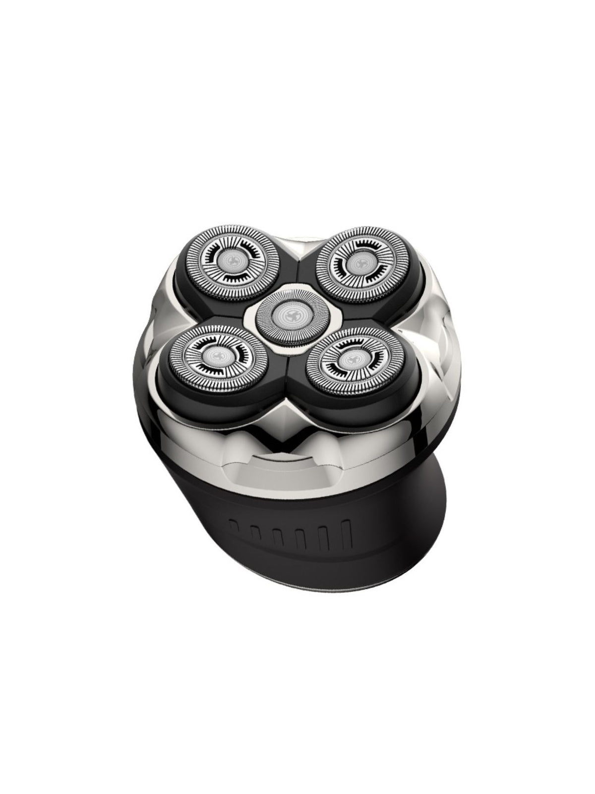 5 head rotary electric shaver on white