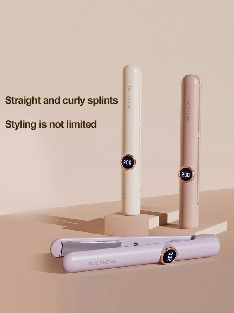 Fast heating hair straightener full view