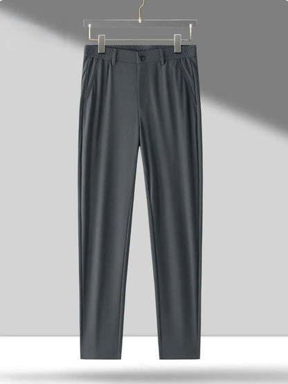 Men's Plus Size Wide Leg Pants Grey - Fashorio