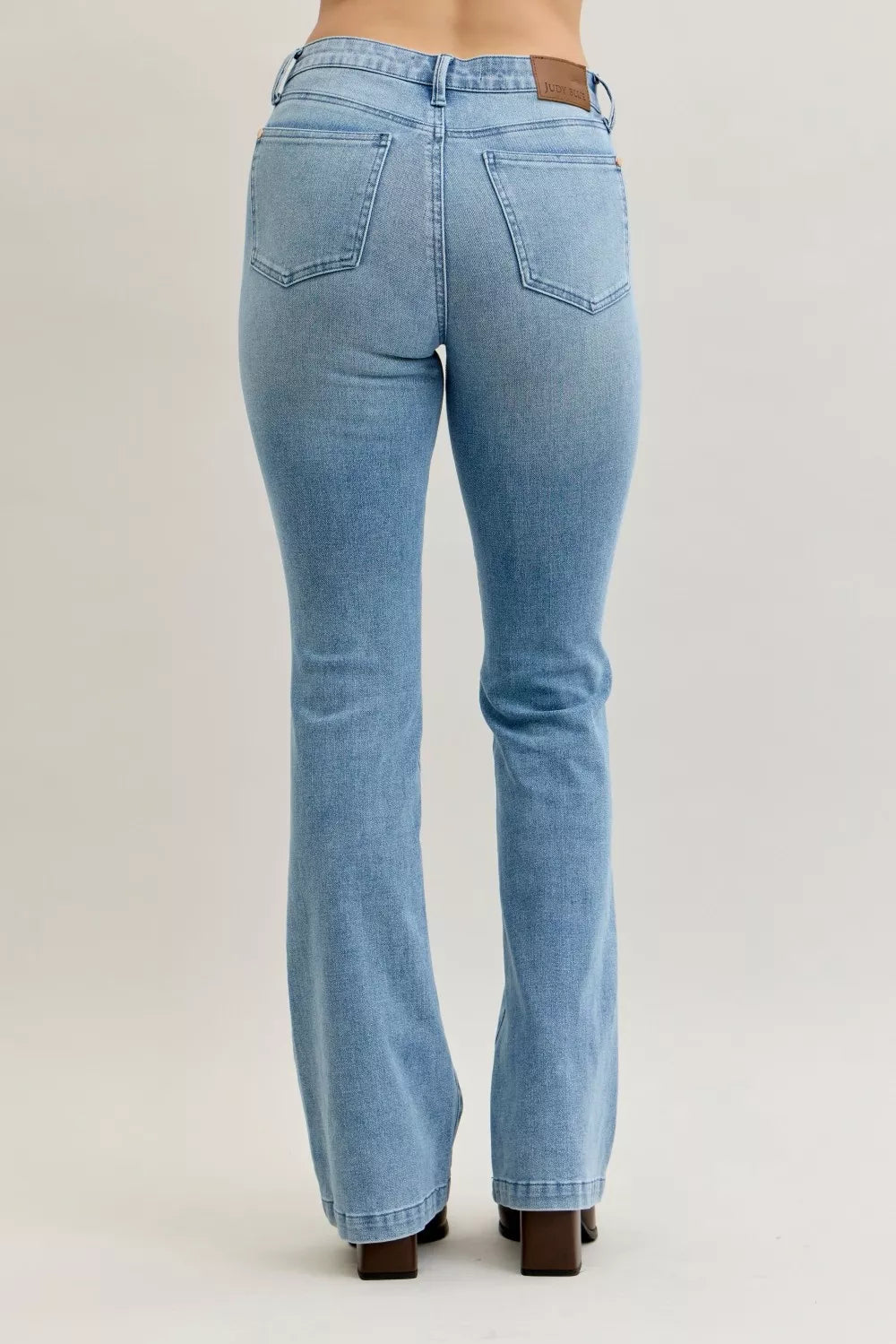 Judy Blue bootcut denim close up