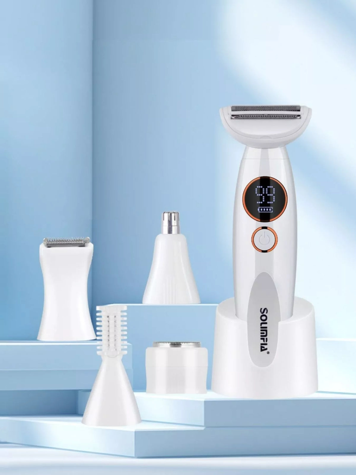 Pearl white epilator front view