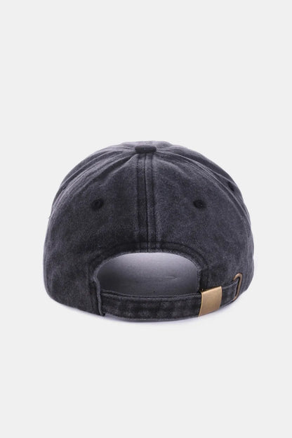 Zenana Washed ATLANTA Embroidered Baseball Cap - Fashorio