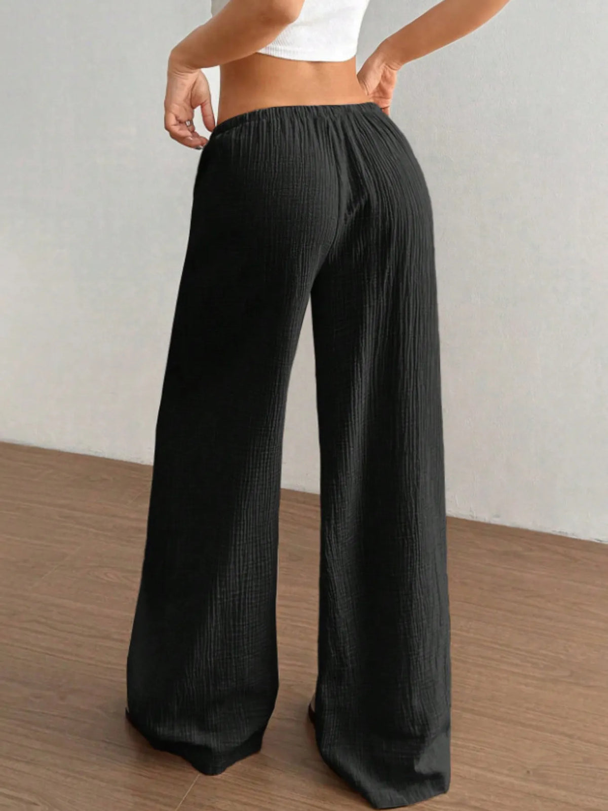 Wide Leg Casual Pants with Stretch, view 21