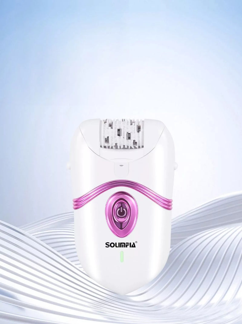White cordless painless epilator front view