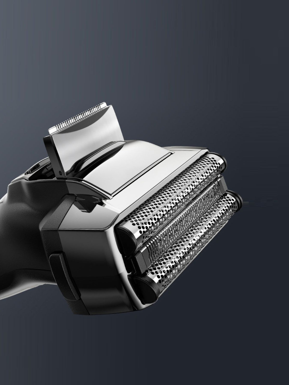 Electric shaver charging port detail