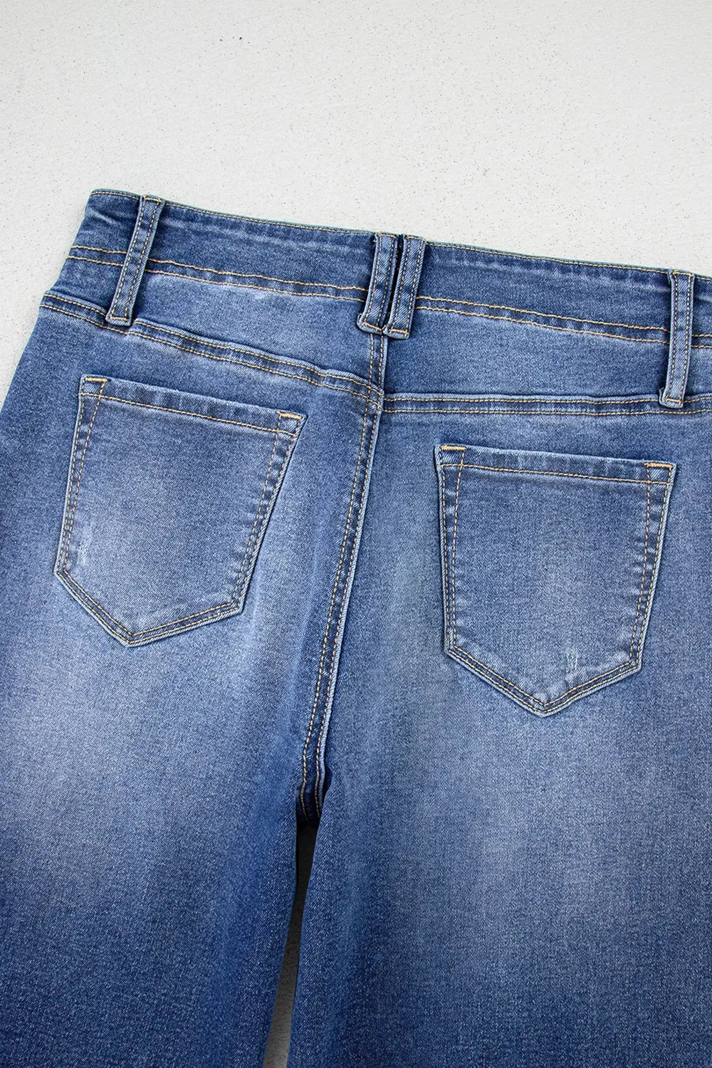 High Waisted Vintage Wash Wide Leg Jeans, view 19
