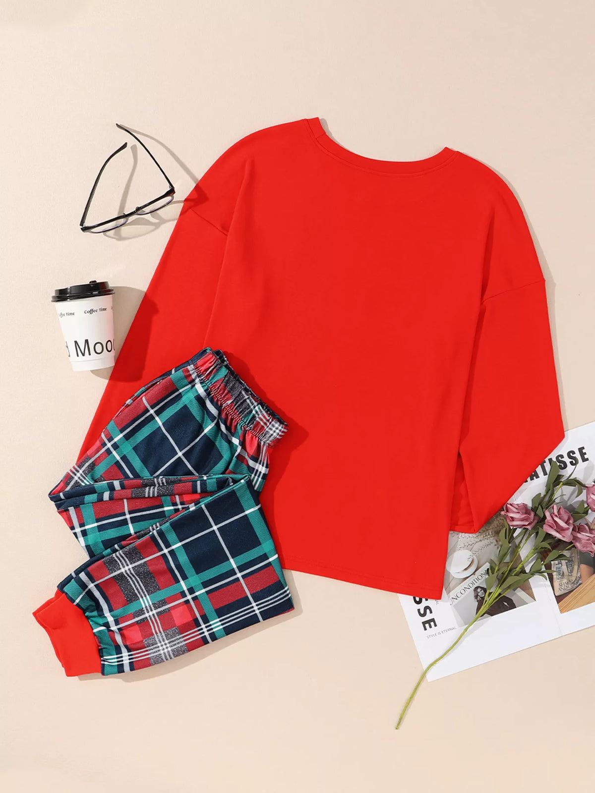 Coordinated pajama set full outfit