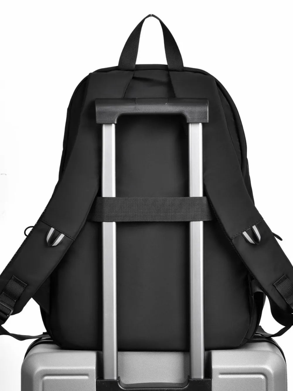 Multi pocket backpack front pocket detail