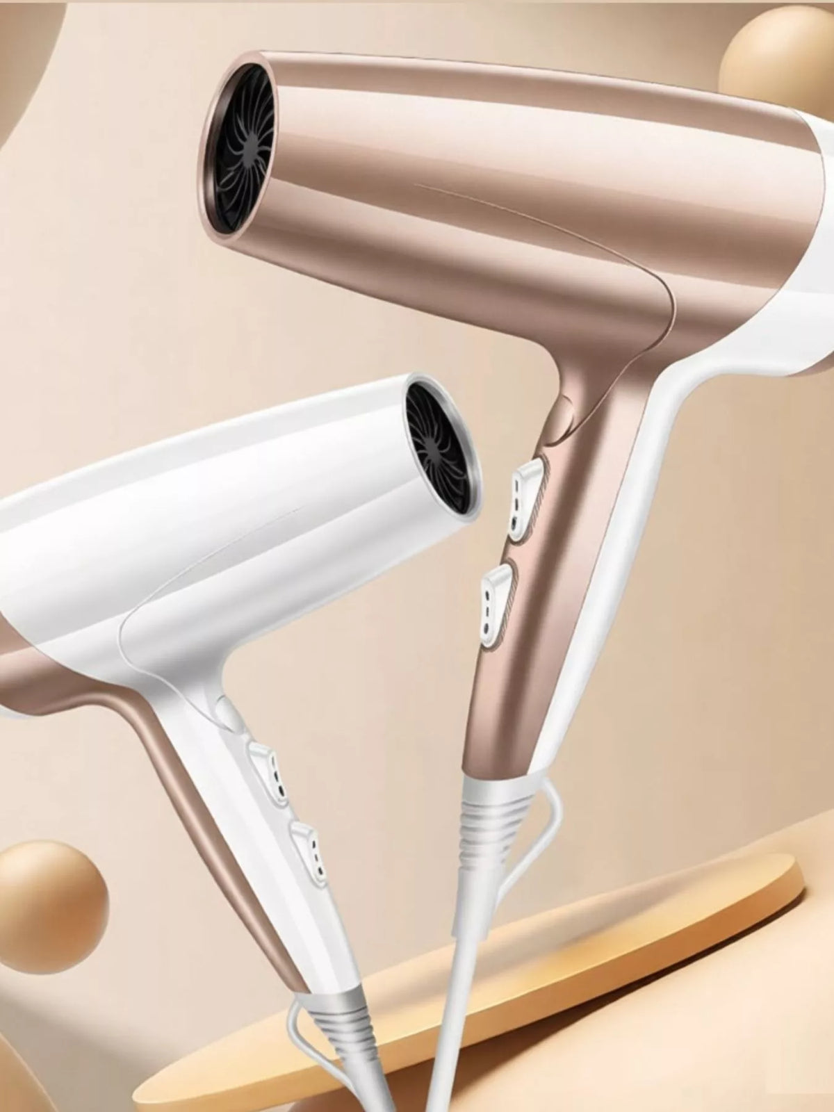 Hair dryer in white