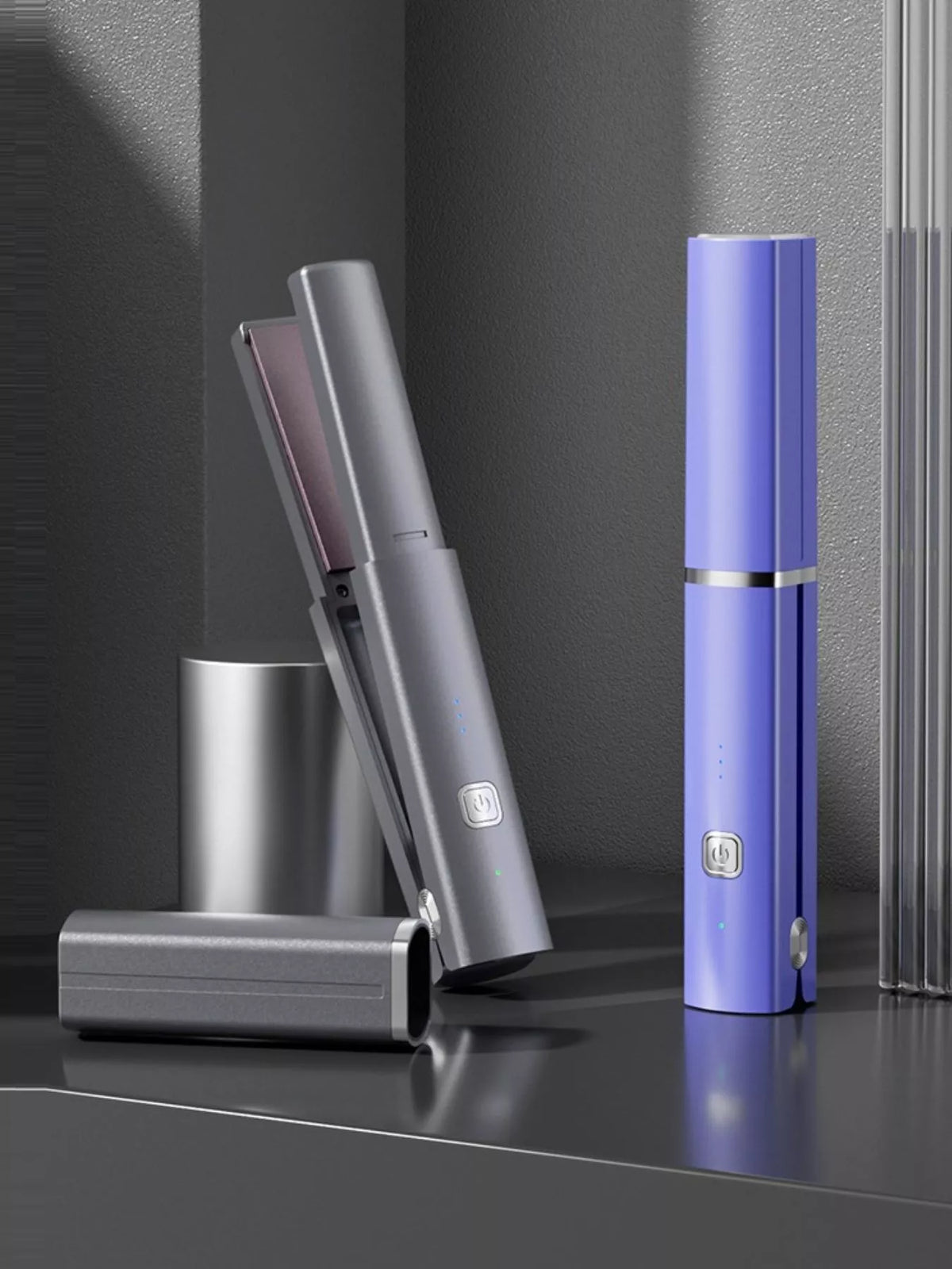 Cordless flat iron front view
