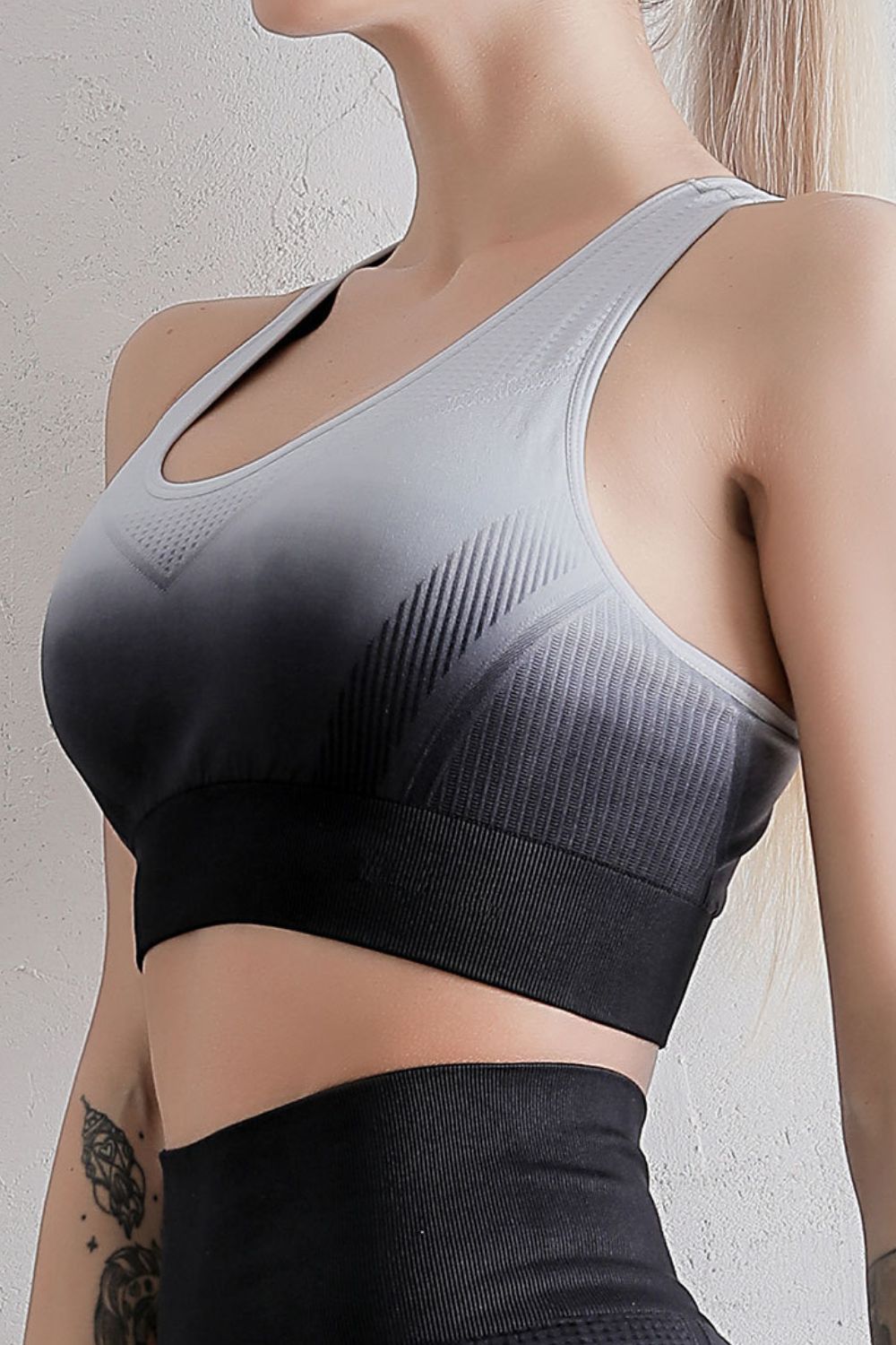 Gradient Racerback Sports Bra - Fashorio