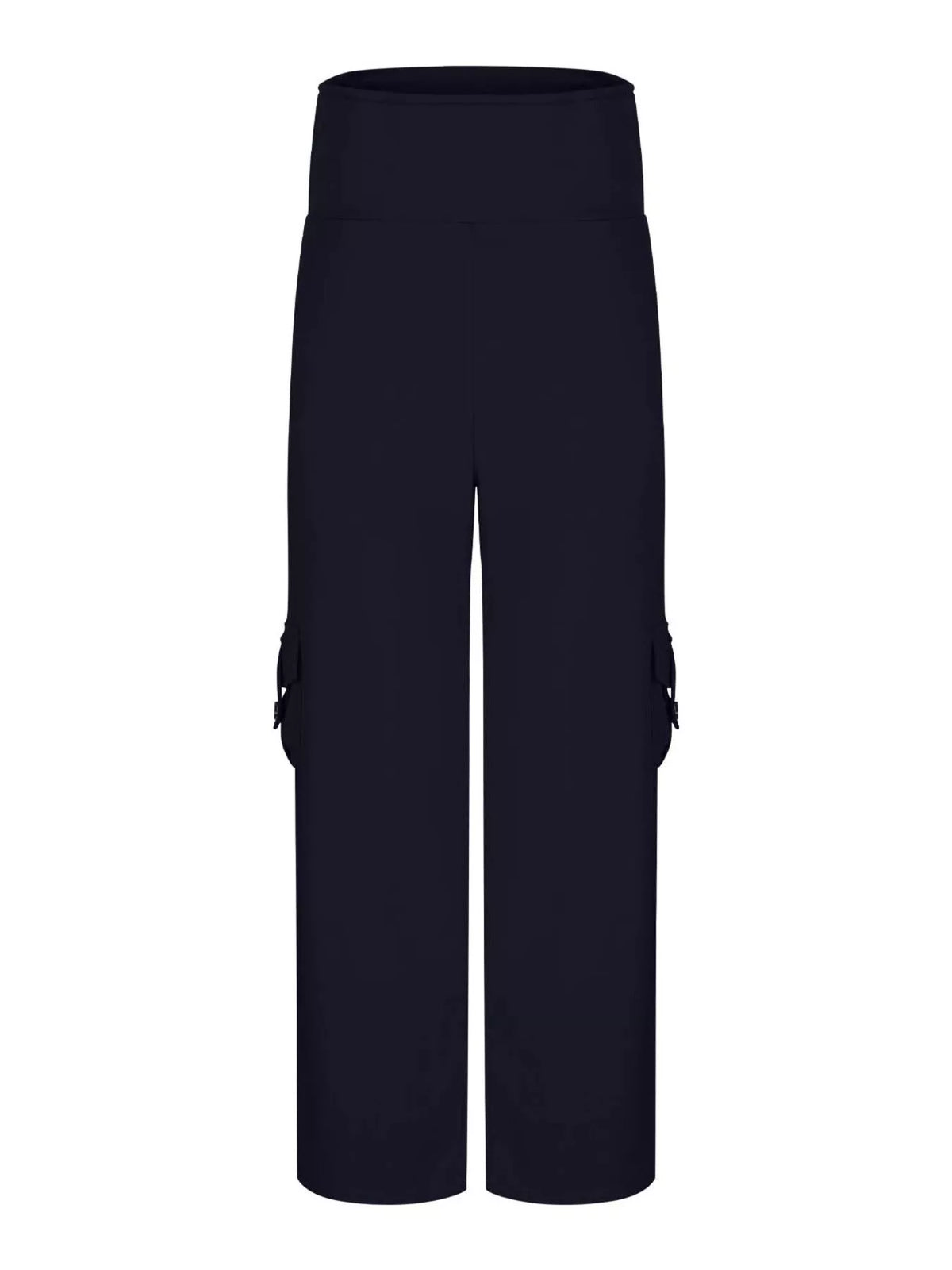 Yoga pants with pockets side view showing pocket
