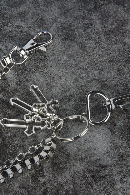 Double-Layered Cross Waist Chain - Fashorio