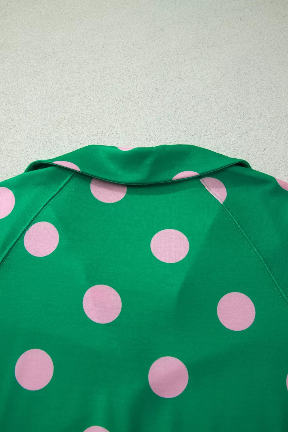 Polka Dot V Neck Tee and Shorts Set, view 5