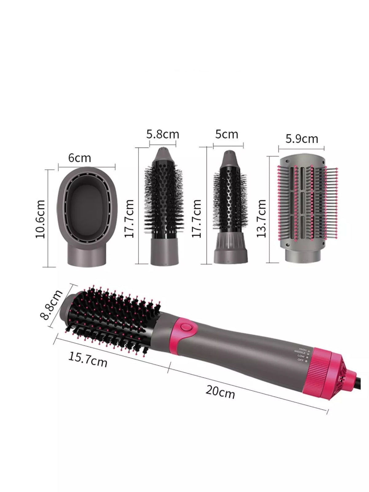 Fast heating hot air brush lifestyle shot