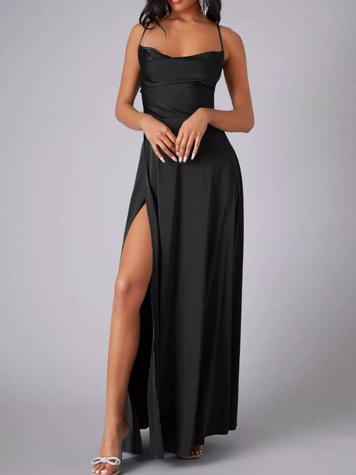 Maxi dress full length styling view