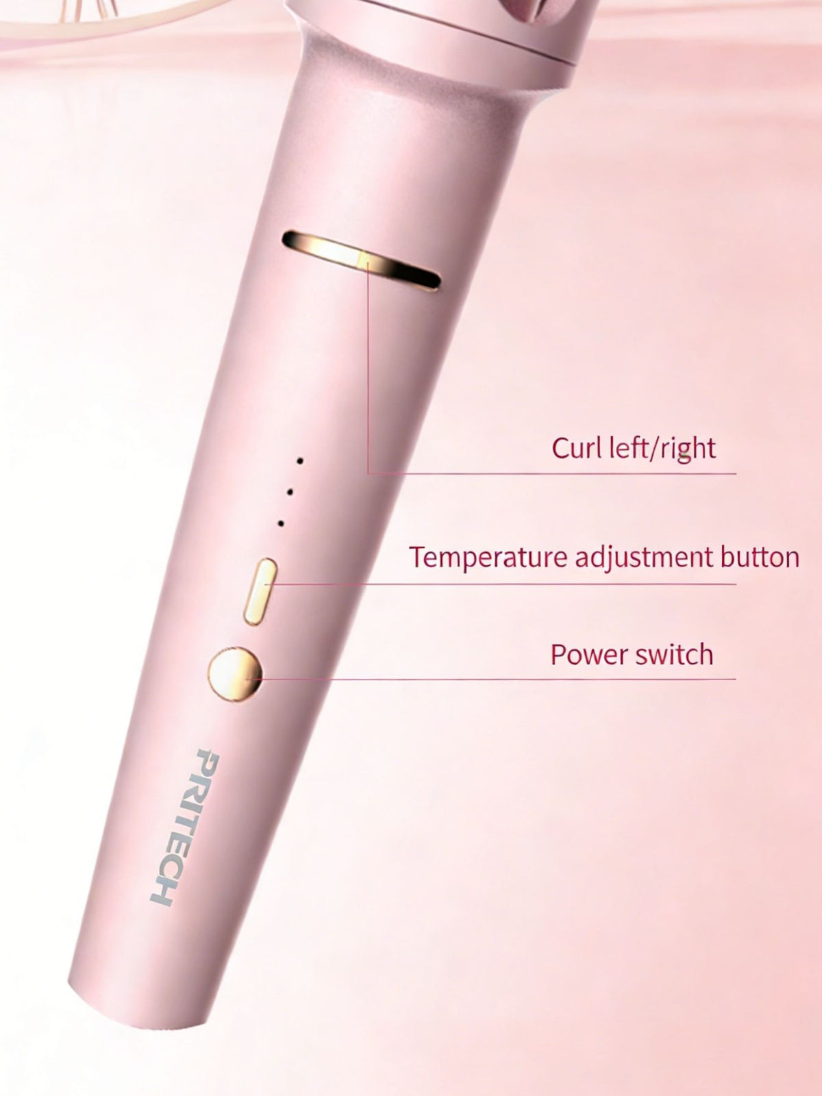 Automatic curling iron creating curls