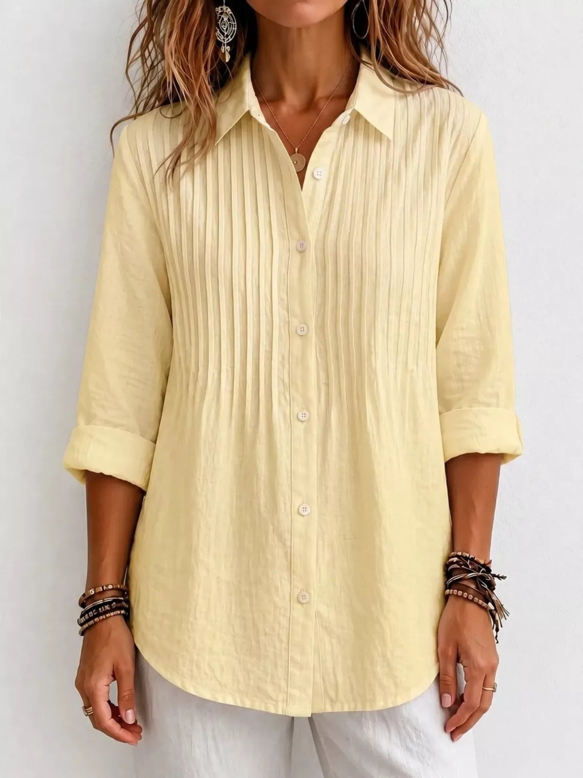 Additional colorway of the men's ruched button up shirt