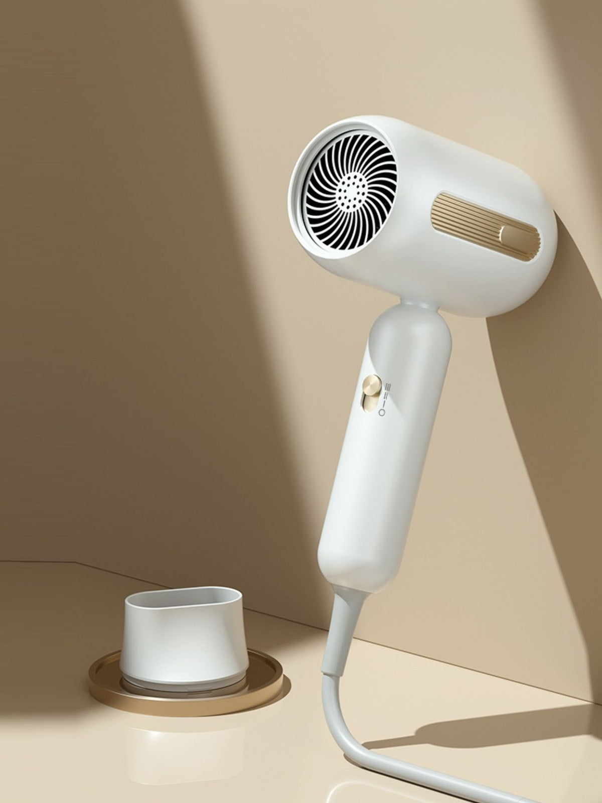 Hair dryer folded handle detail