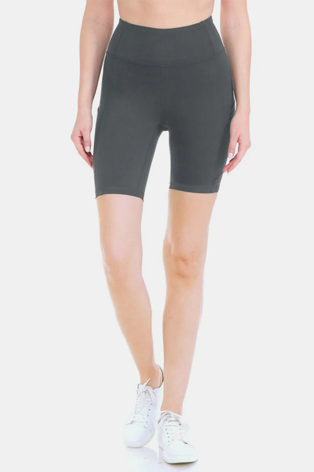 High Waist Active Shorts back view
