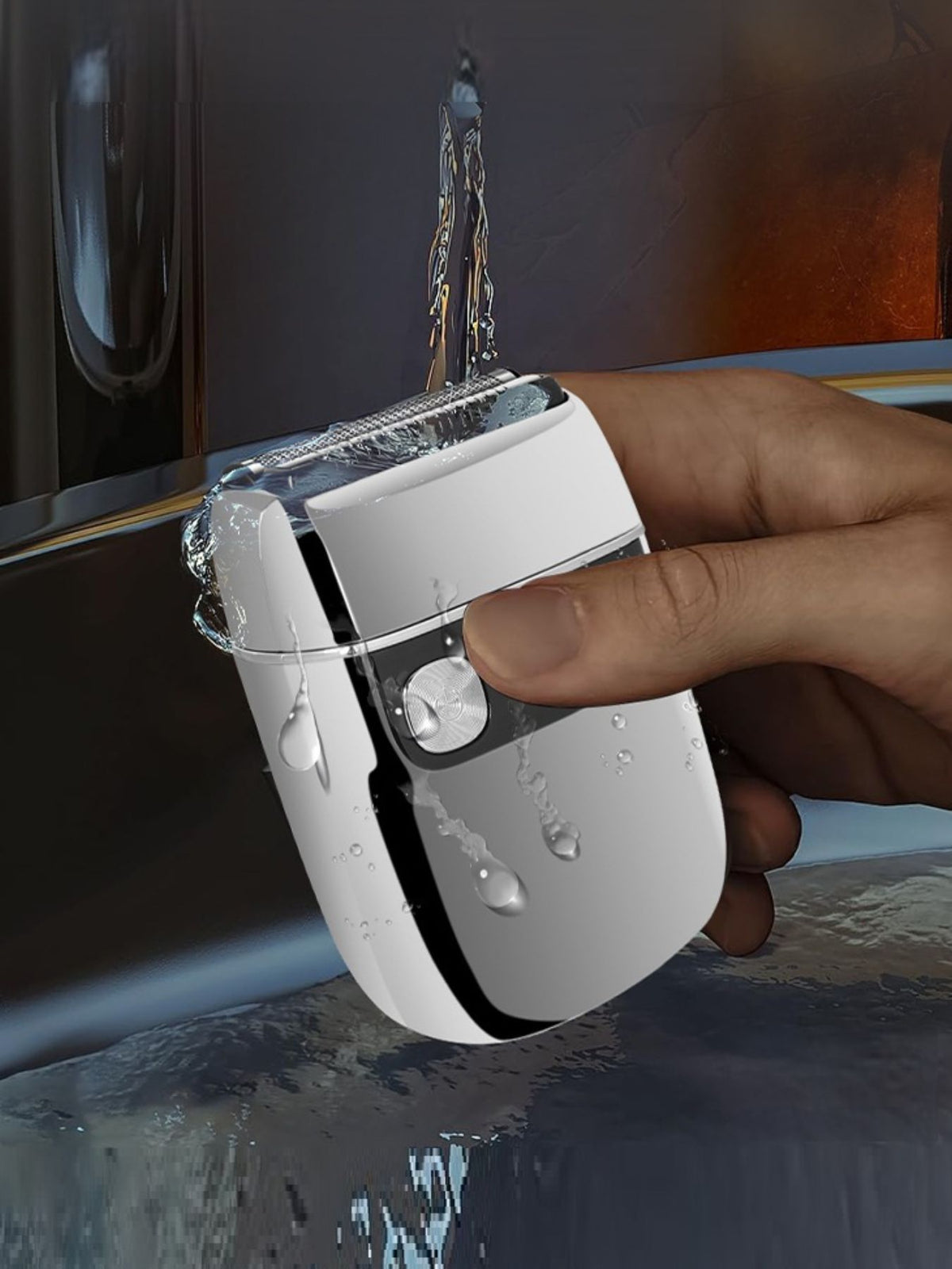 Compact shaver top view