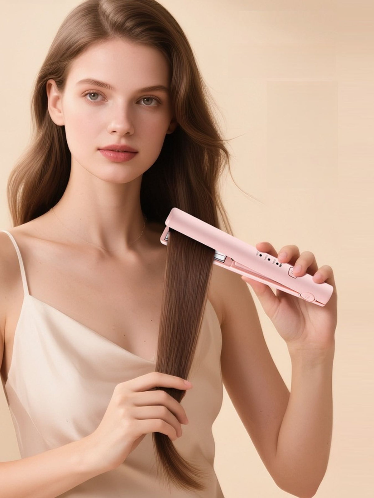 Mini straightener charging port detail