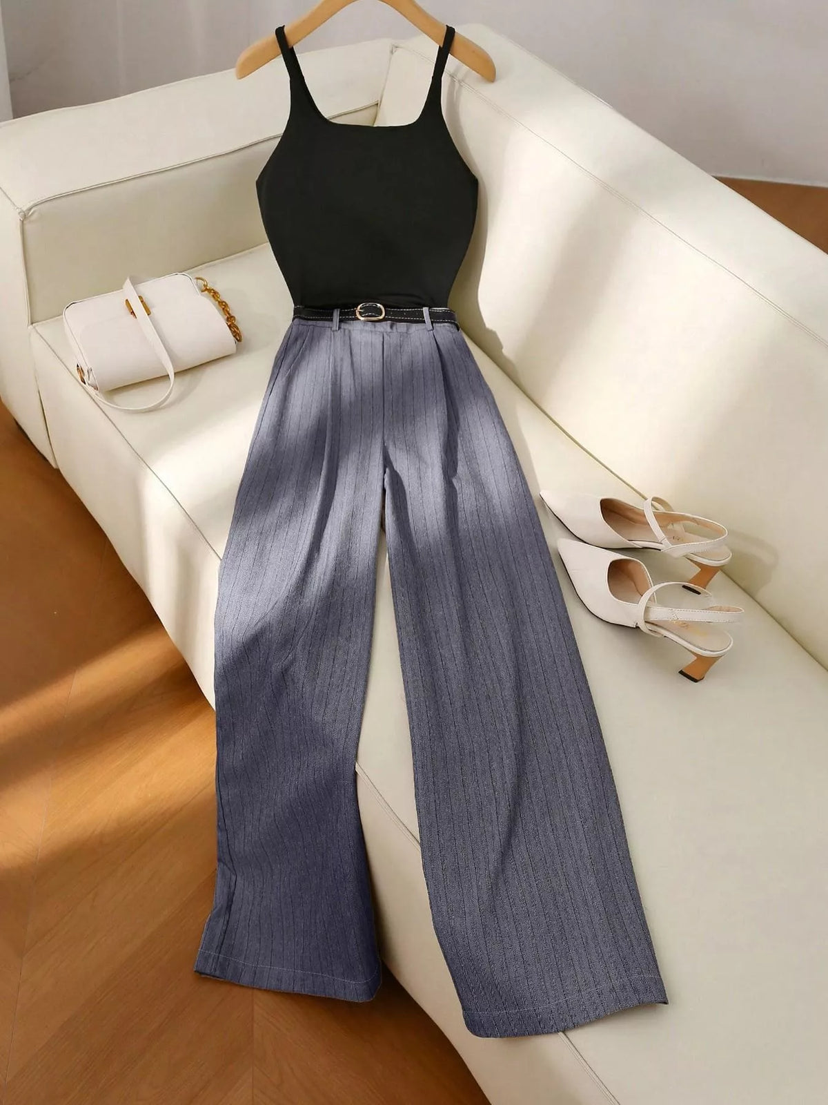 Sleeveless set relaxed fit
