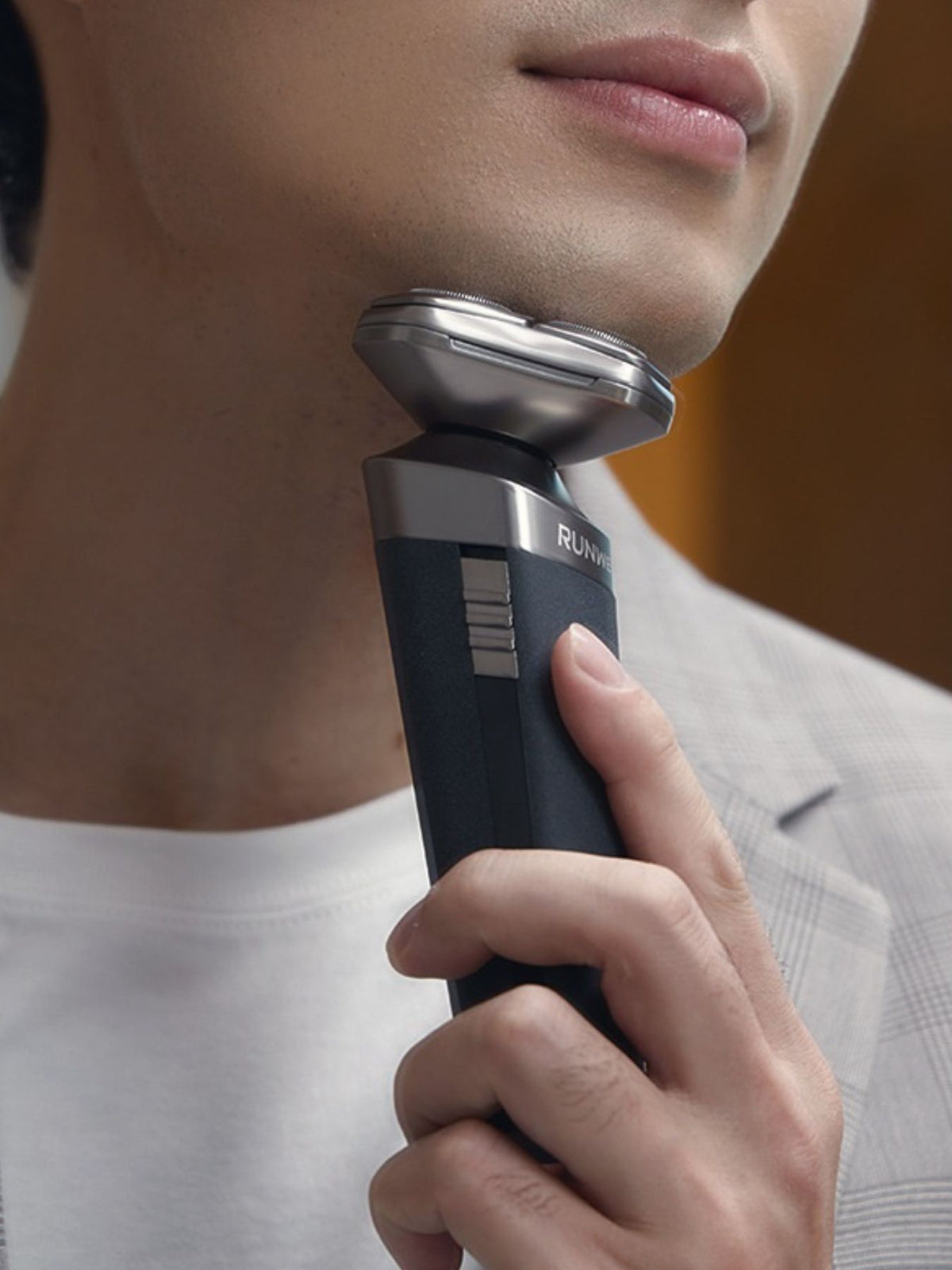Electric shaver front view