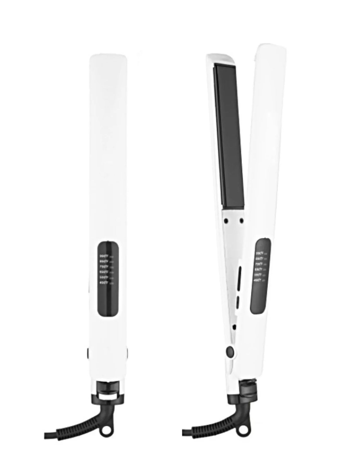 Dual styling iron in white