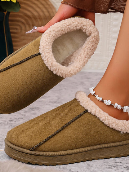 Cozy Faux Fur Lined Slippers - Fashorio