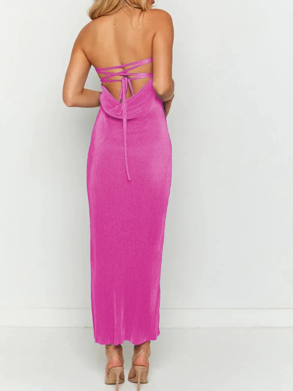 Lace-Up Back Maxi Dress, view 22