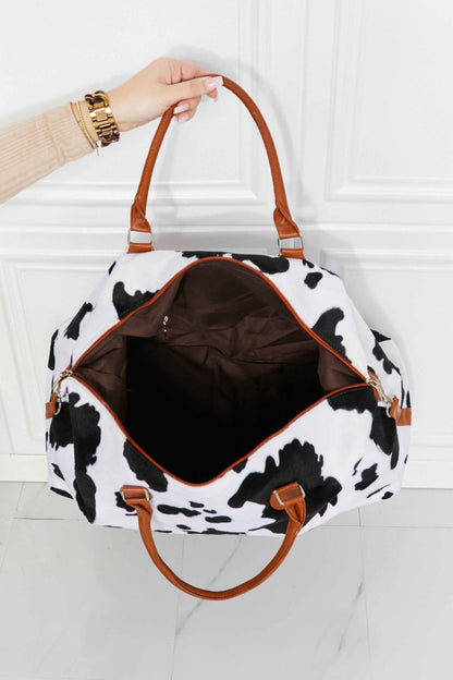 Animal Print Plush Weekender Bag - Fashorio