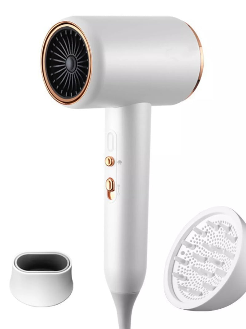 Household hair dryer front view