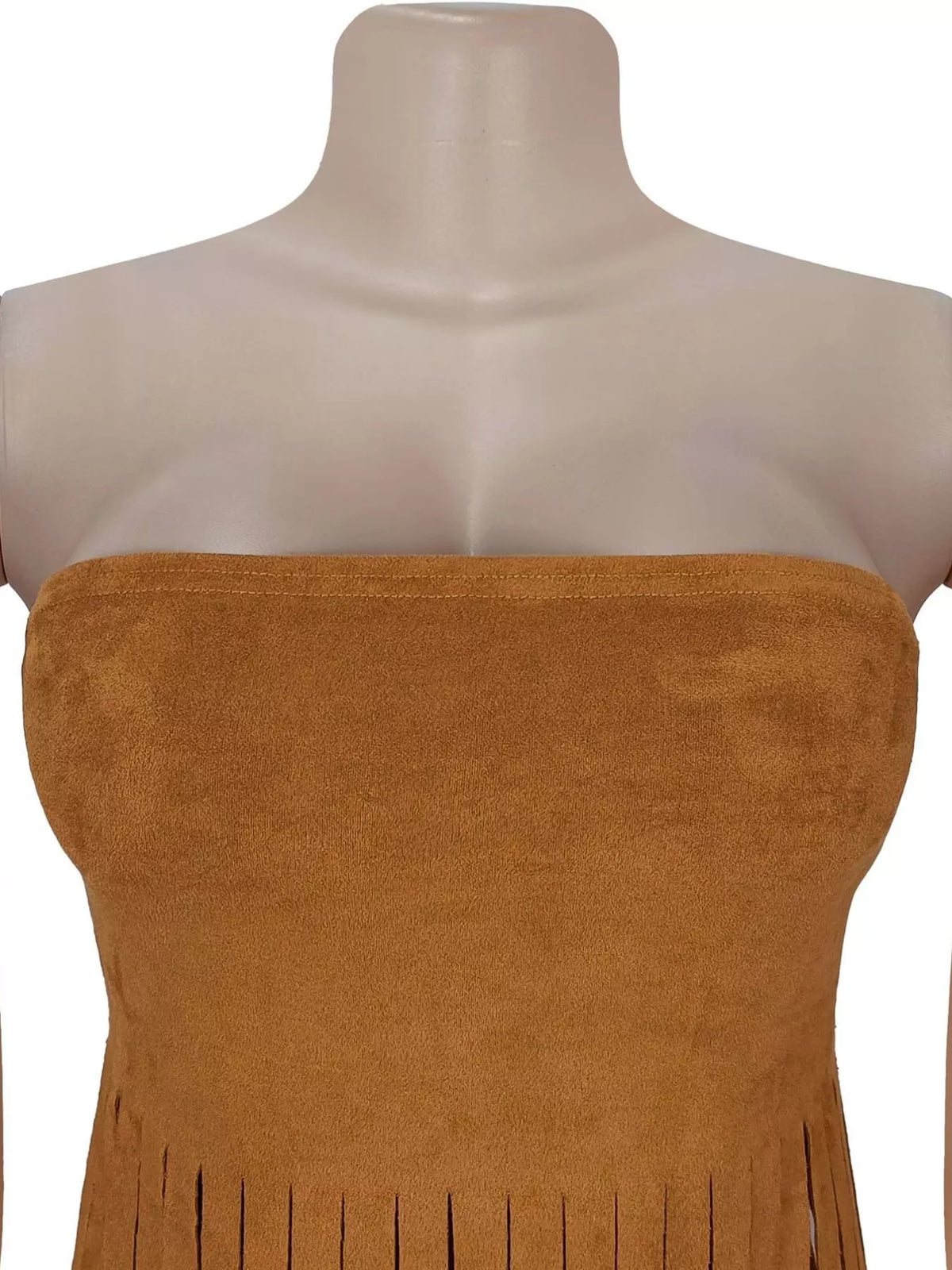 Tube top fringe close up