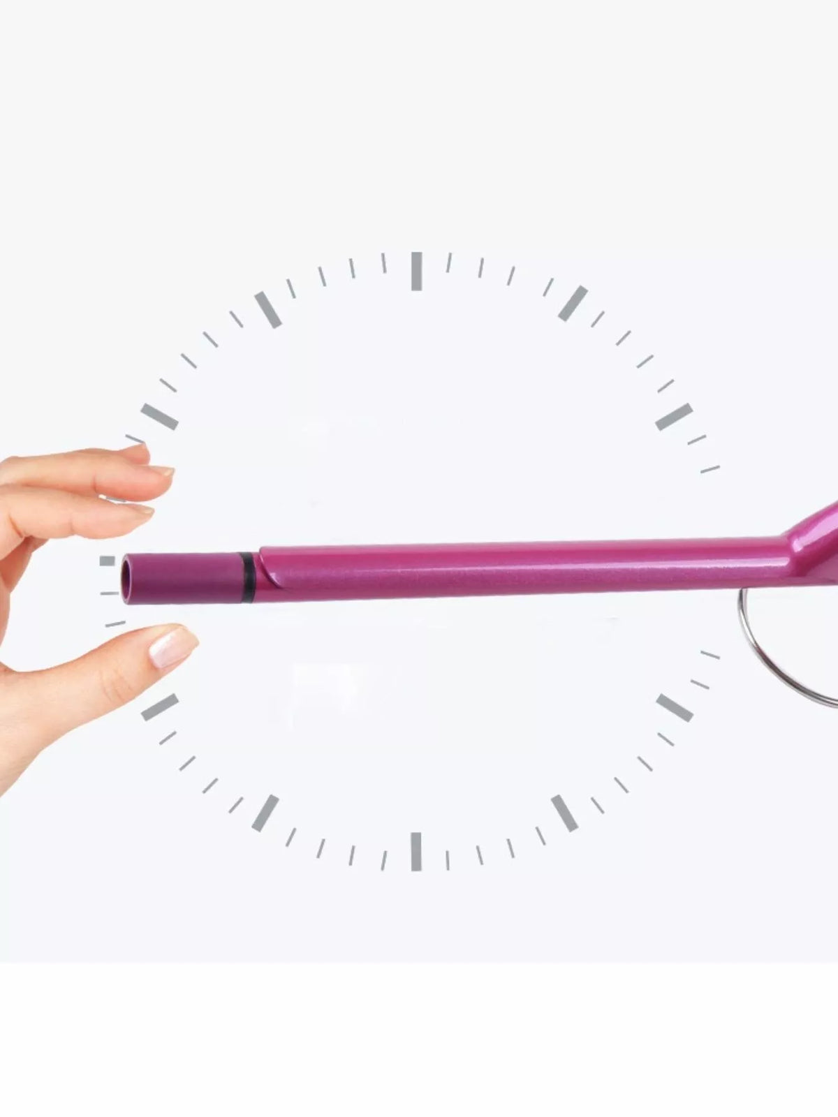 Curling iron control button detail