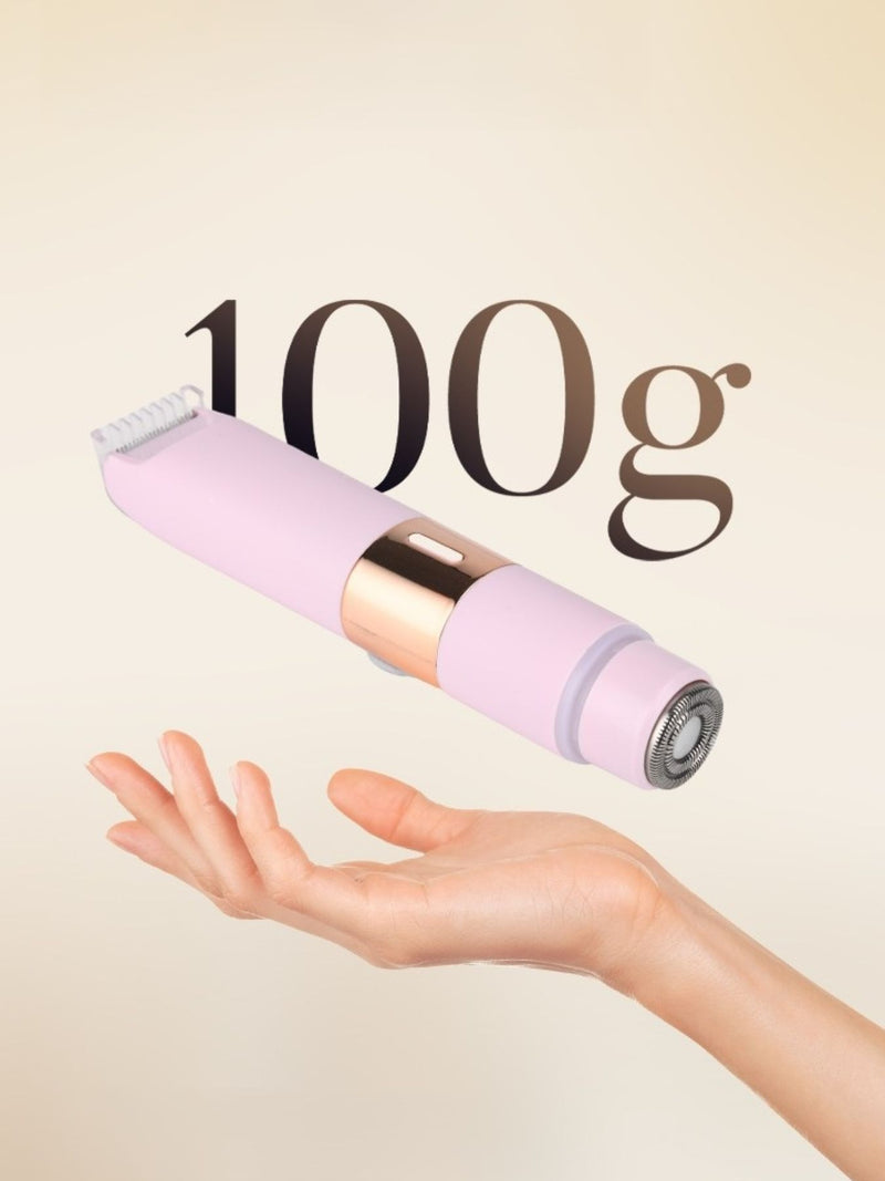 Pink 2 in 1 electric epilator front view