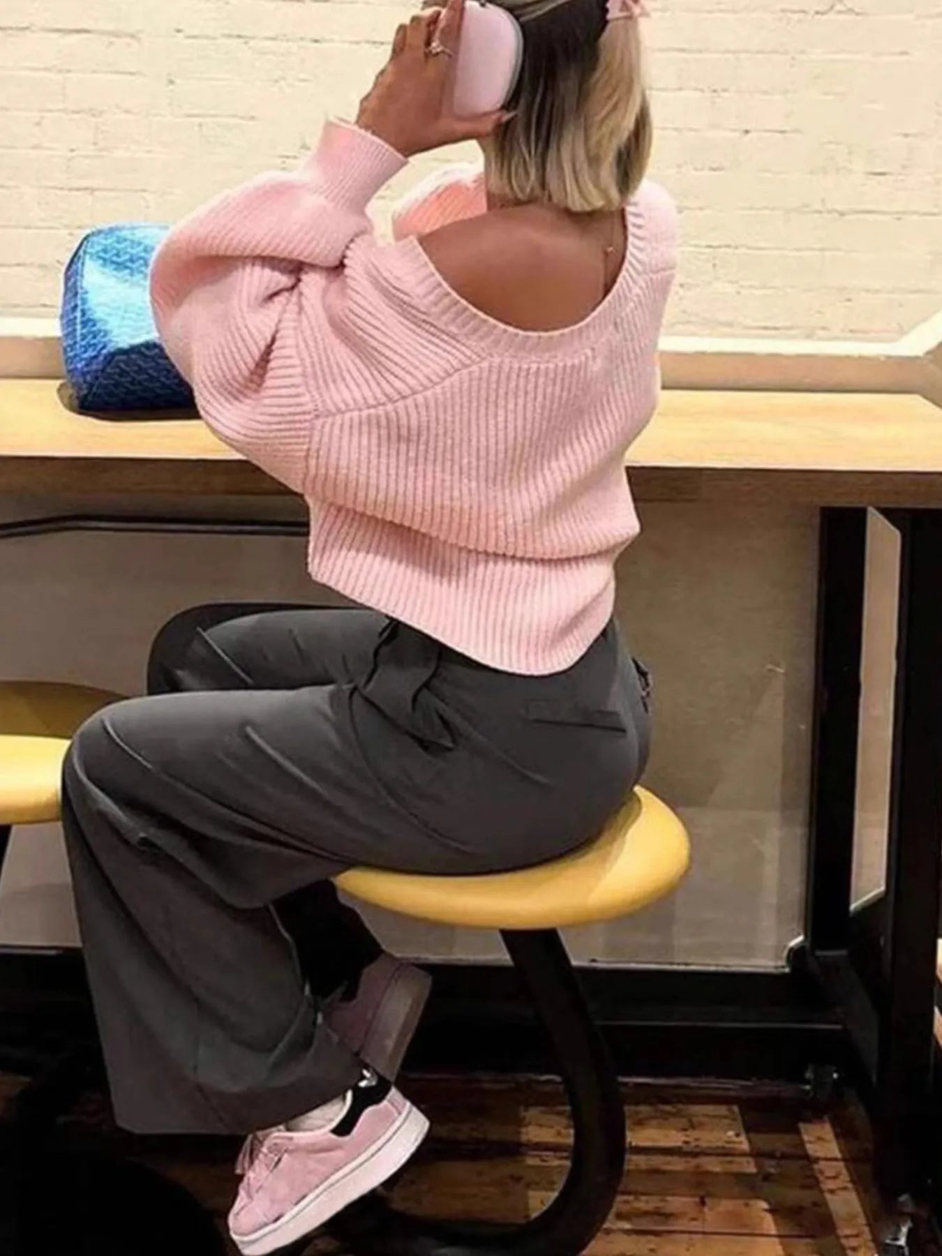 Ribbed Knit Open Front Cardigan with Cozy Oversized Fit - Fashorio