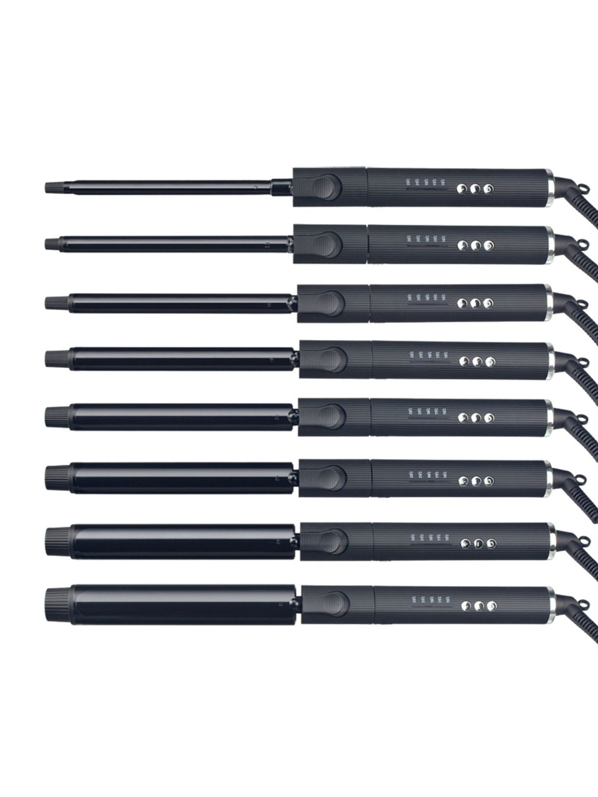 Curling iron temperature display
