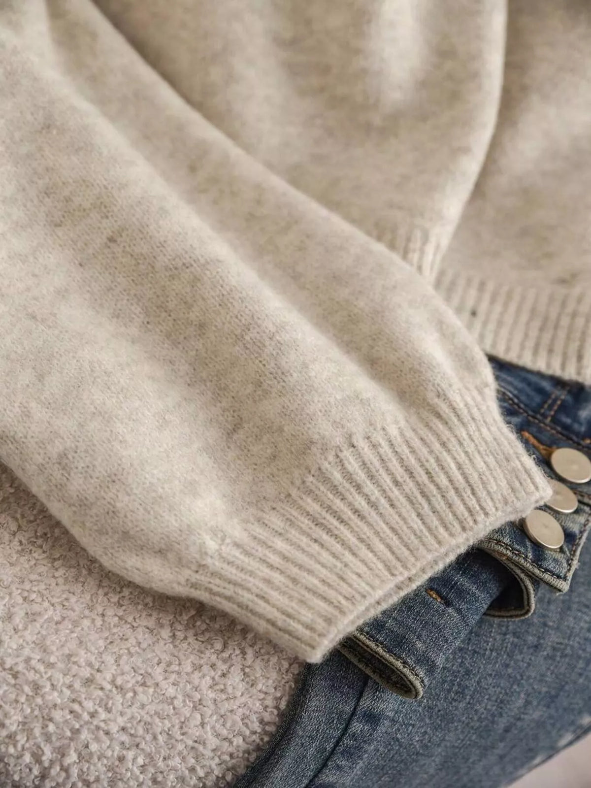 Bow front cardigan layered look