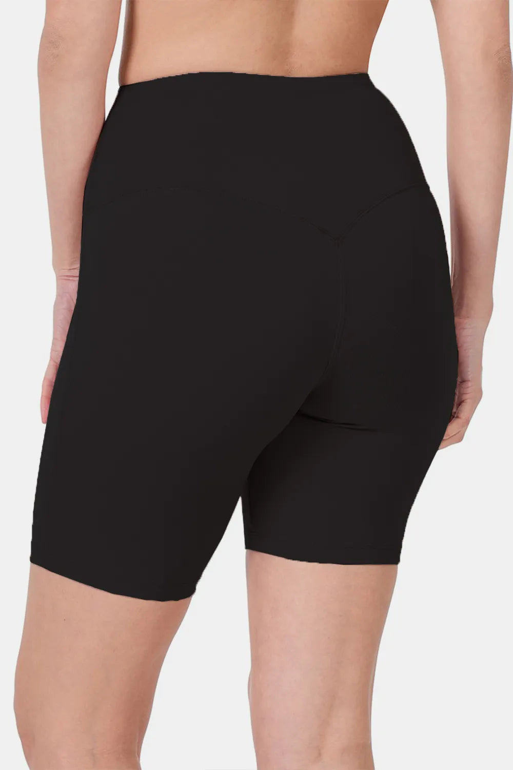 High Waist Active Shorts back view