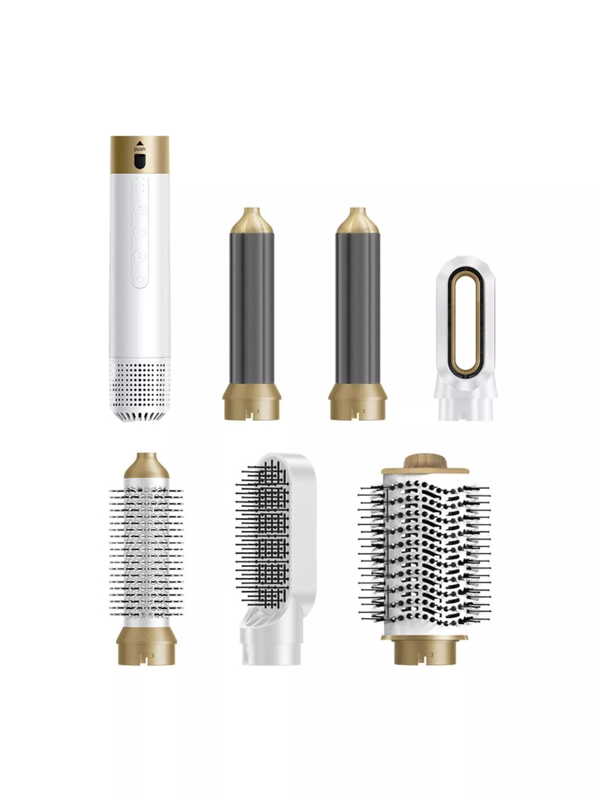 Hot air styler creating curls