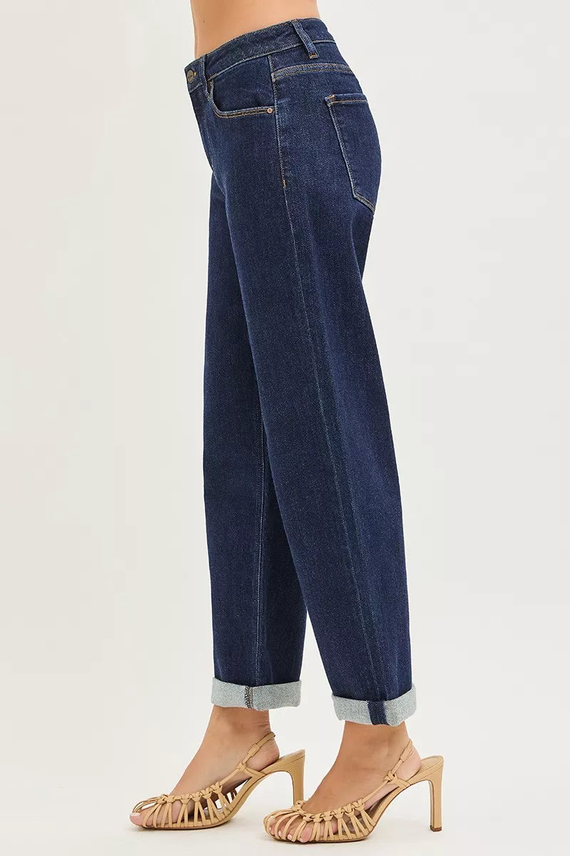 RISEN slouchy boyfriend jeans back view
