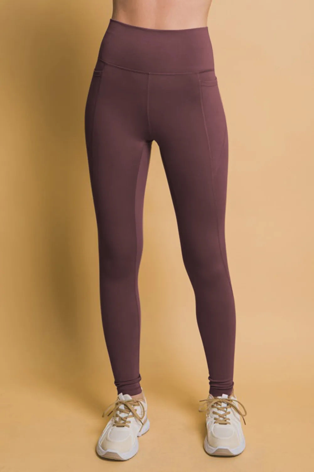 Love Tree High Waist Leggings with Side Pockets - Fashorio