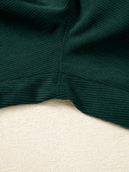Corduroy V Neck Patched Pocket Sleeveless Jumpsuit - Fashorio