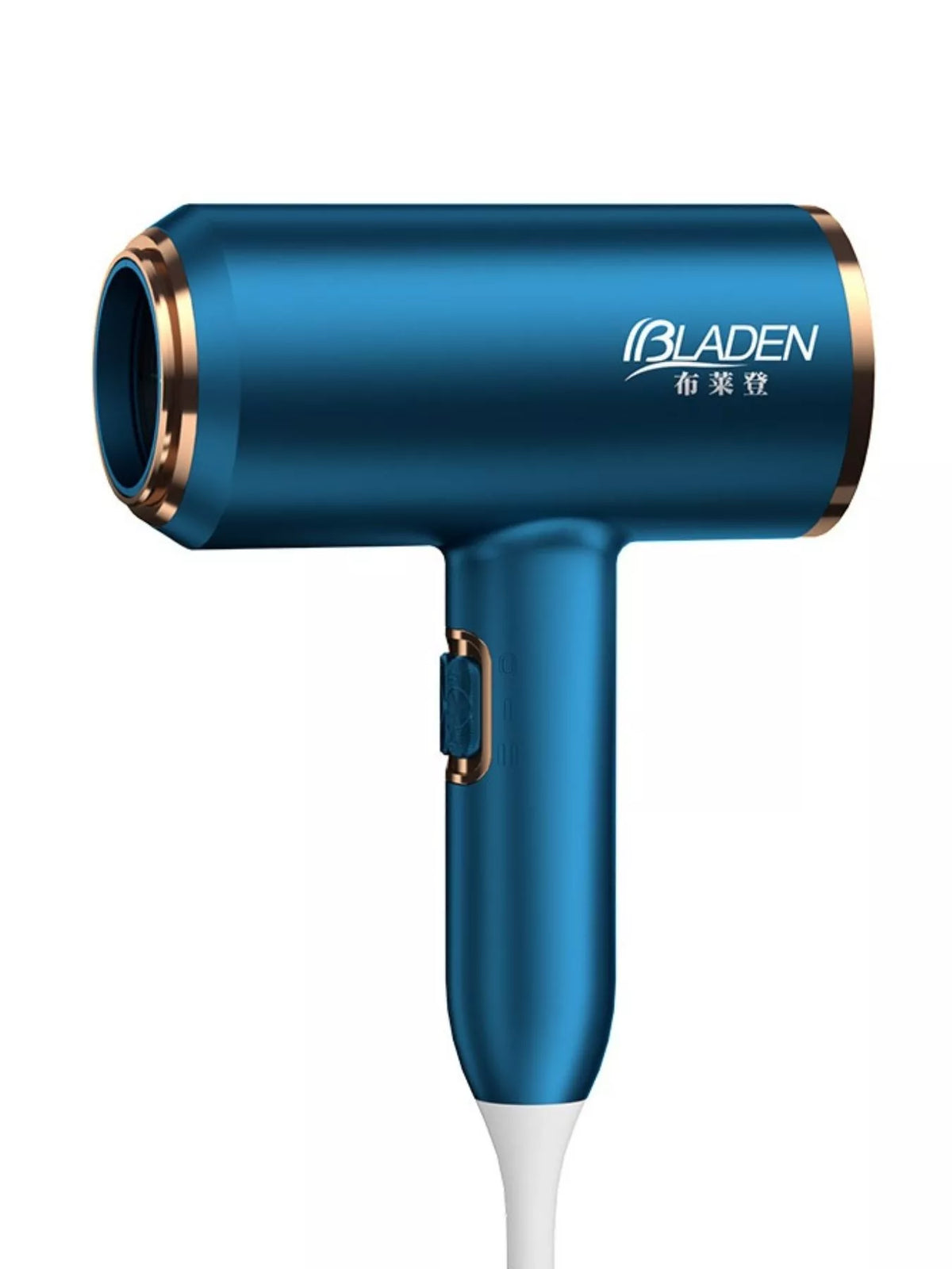 Hair dryer nozzle and controls close up